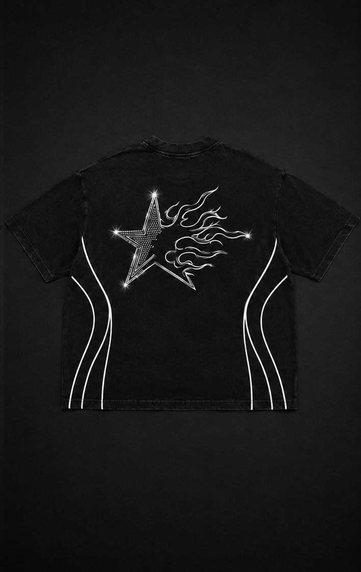 SUBLIME STAR RHINESTONED STARFLAME TEE