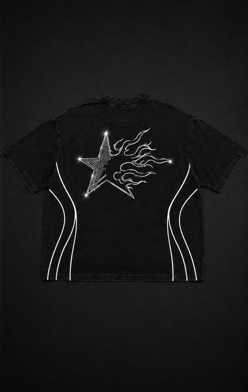 SUBLIME STAR RHINESTONED STARFLAME TEE