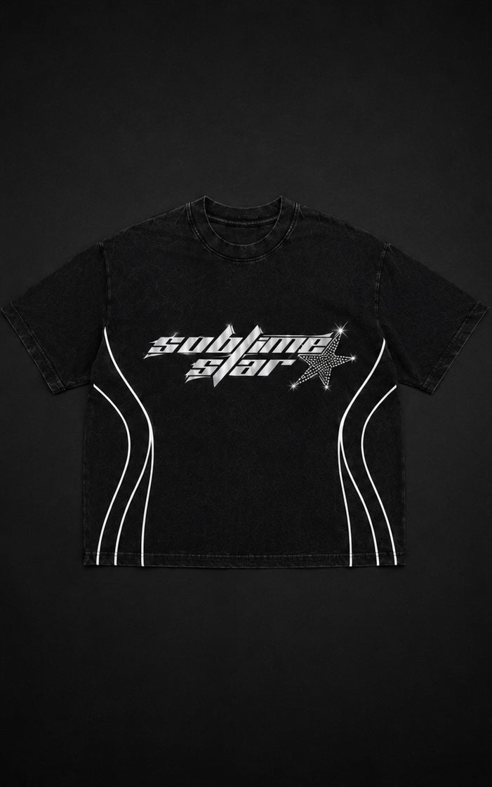 SUBLIME STAR RHINESTONED STARFLAME TEE